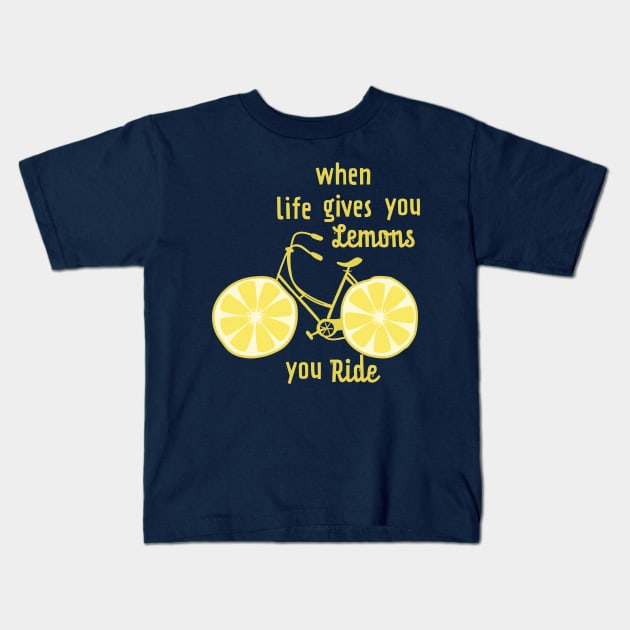 When Life Gives You Lemons Kids T-Shirt by Nataliatcha23